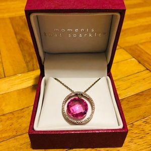 Helzberg Diamonds - pink gem necklace